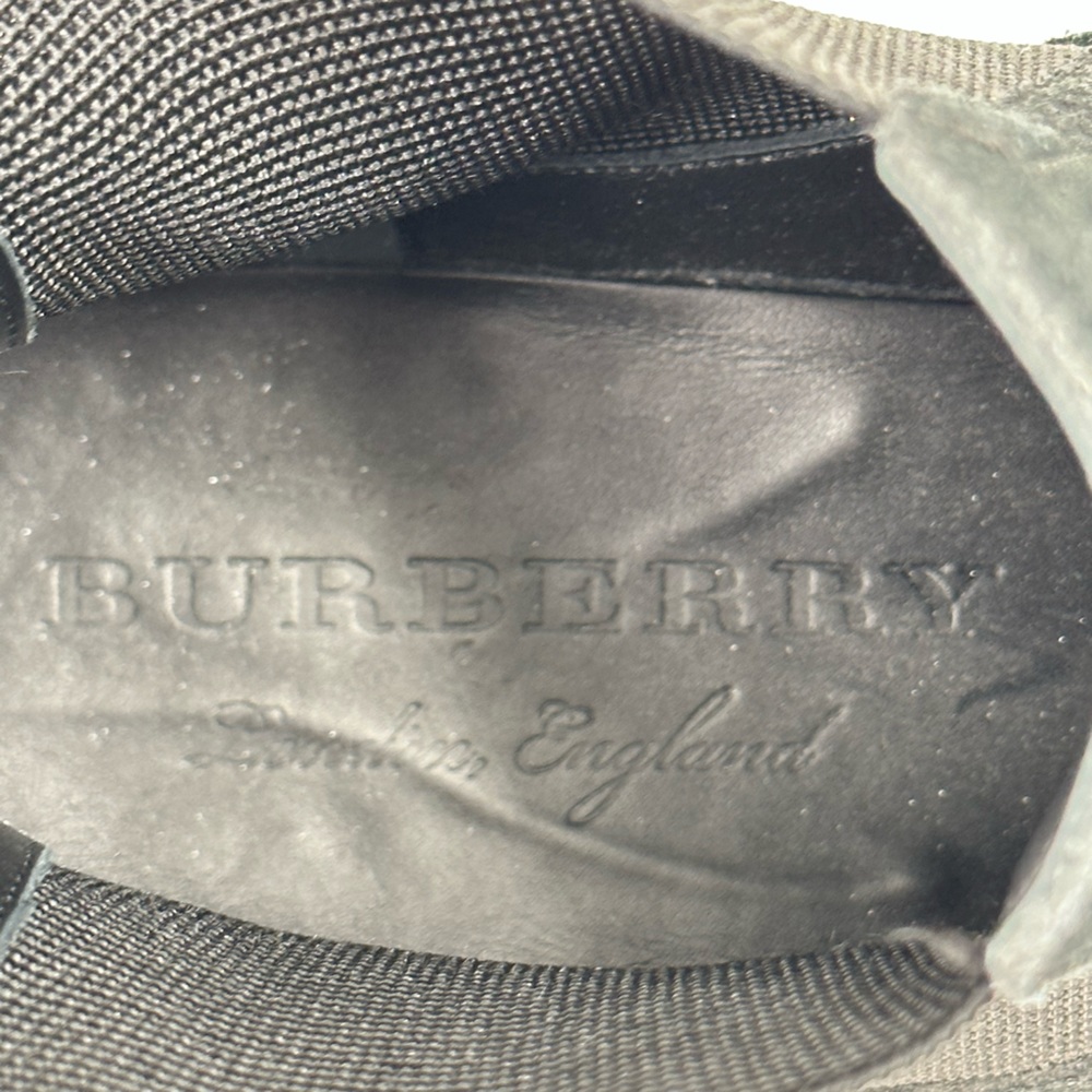 Burberry Black Suede Chelsea Boot Size 43-N Made In italy - Picture 11 of 13